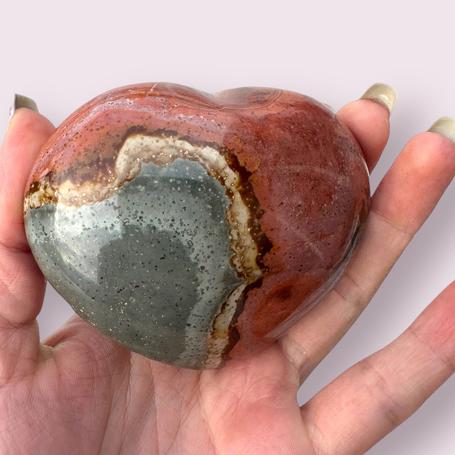 Polychrome Jasper Heart