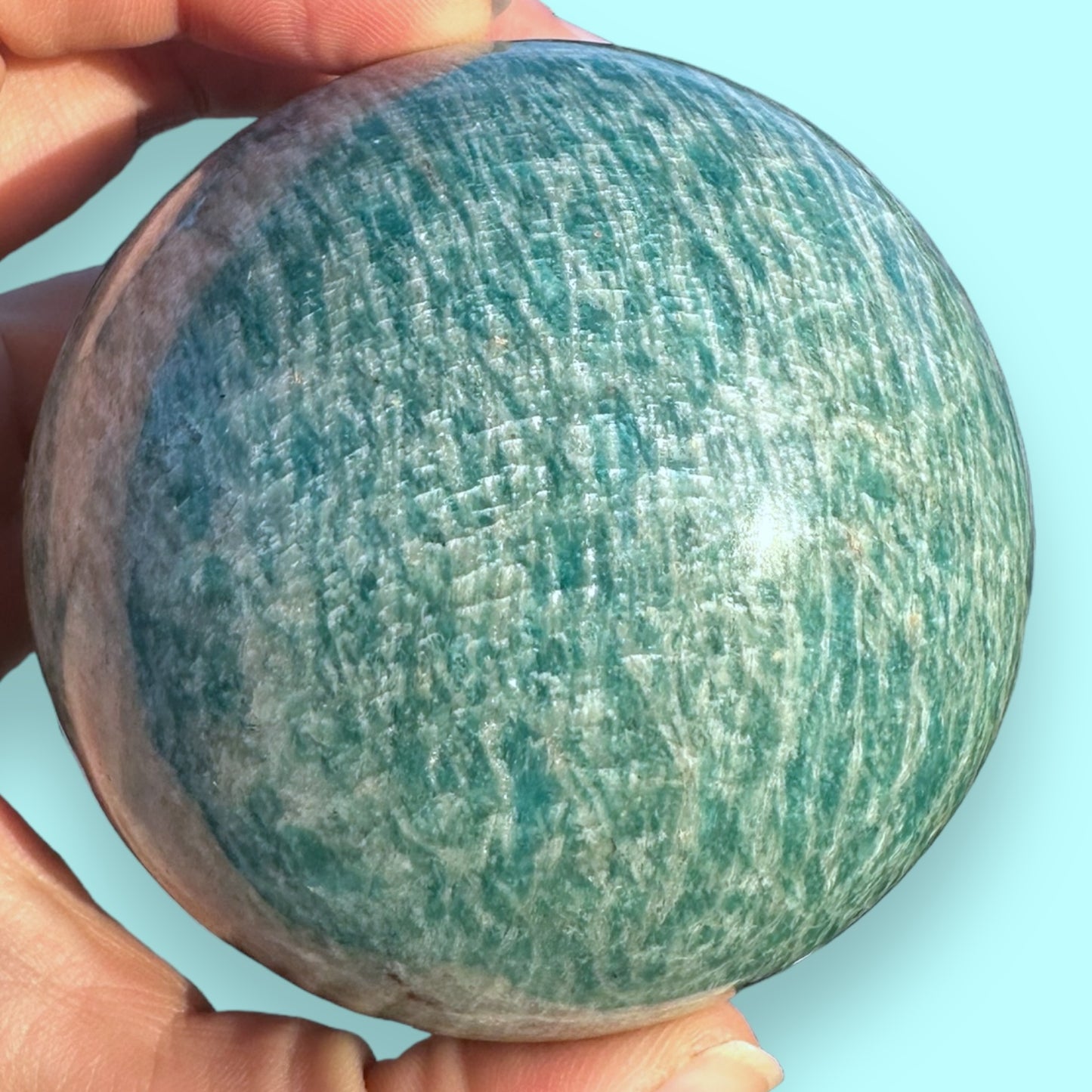 Amazonite Crystal Sphere - 75mm