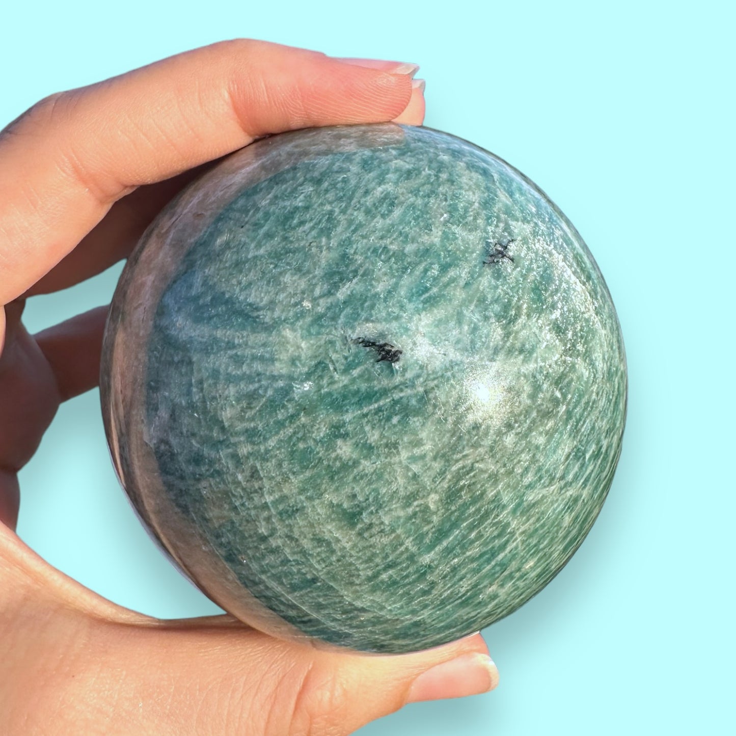 Amazonite Crystal Sphere - 75mm