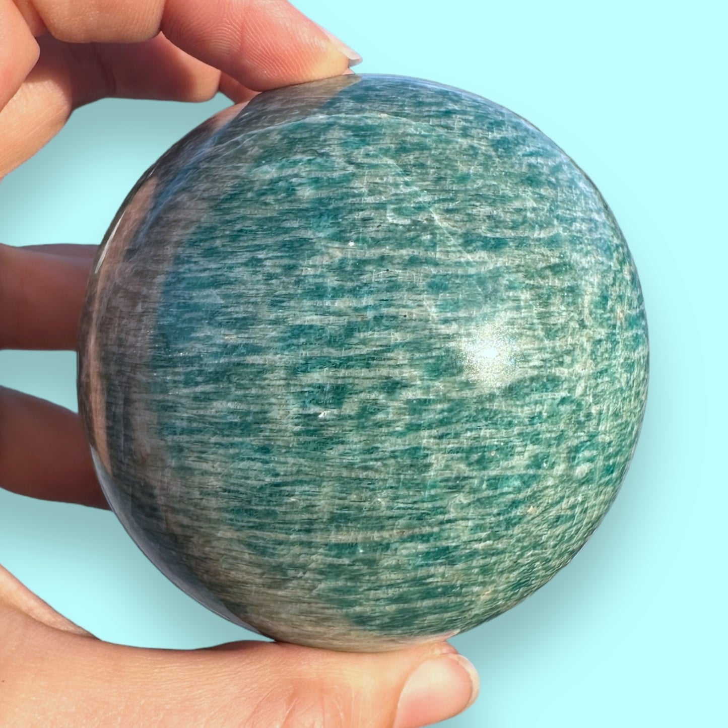 Amazonite Crystal Sphere - 75mm