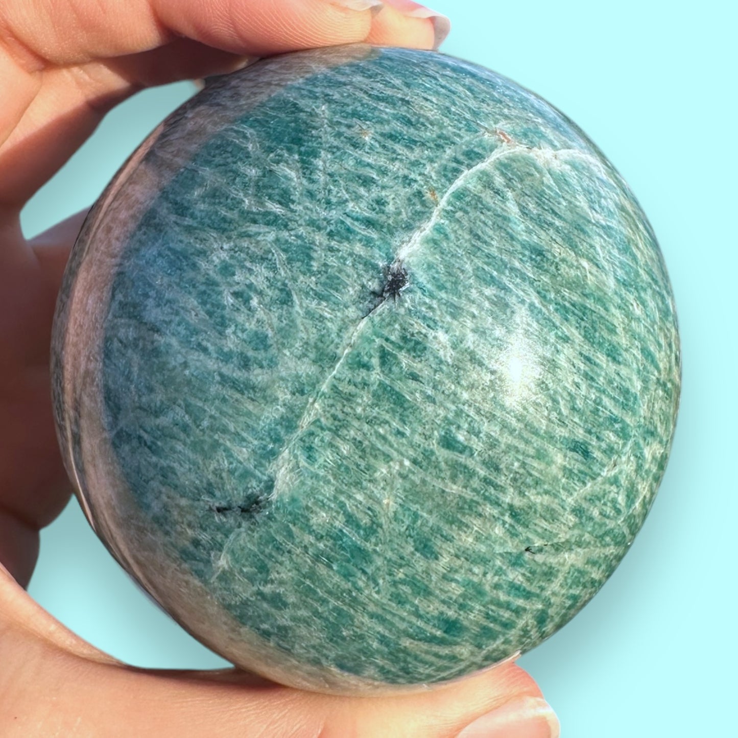 Amazonite Crystal Sphere - 75mm