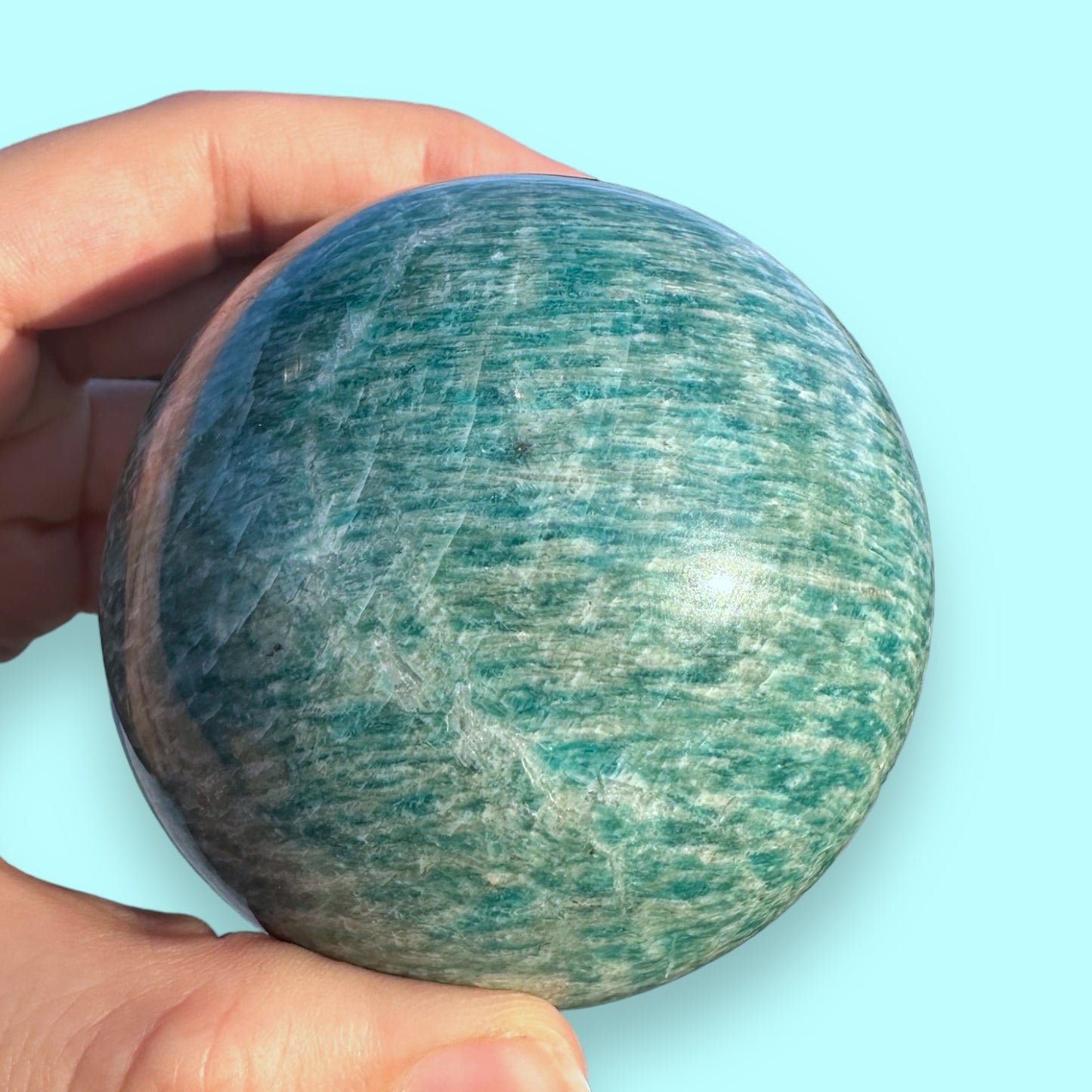 Amazonite Crystal Sphere - 75mm