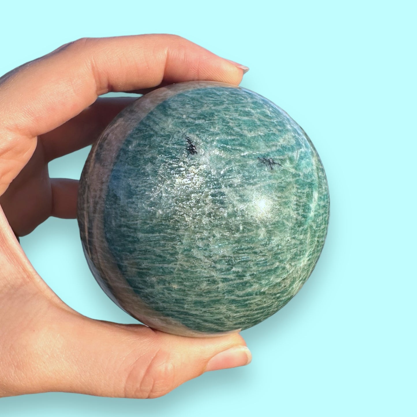 Amazonite Crystal Sphere - 75mm