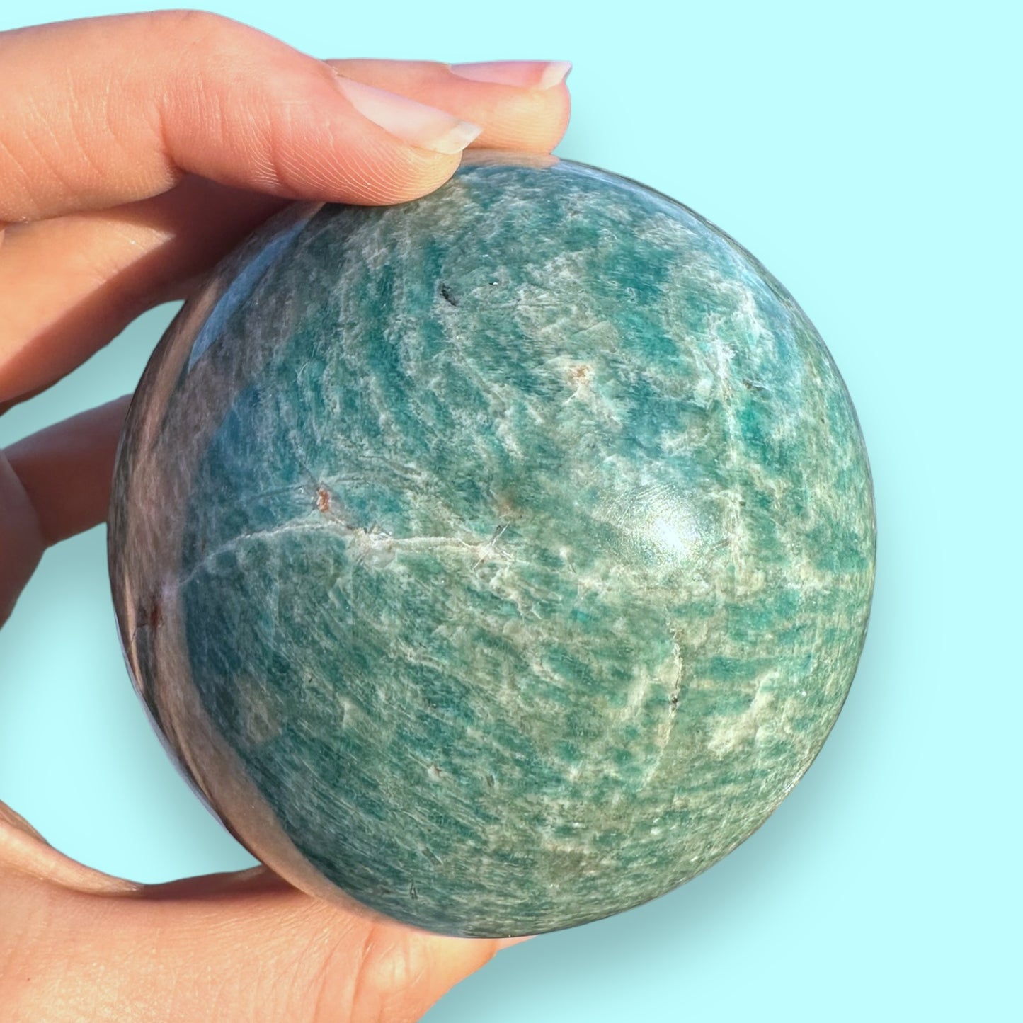 Amazonite Crystal Sphere - 75mm