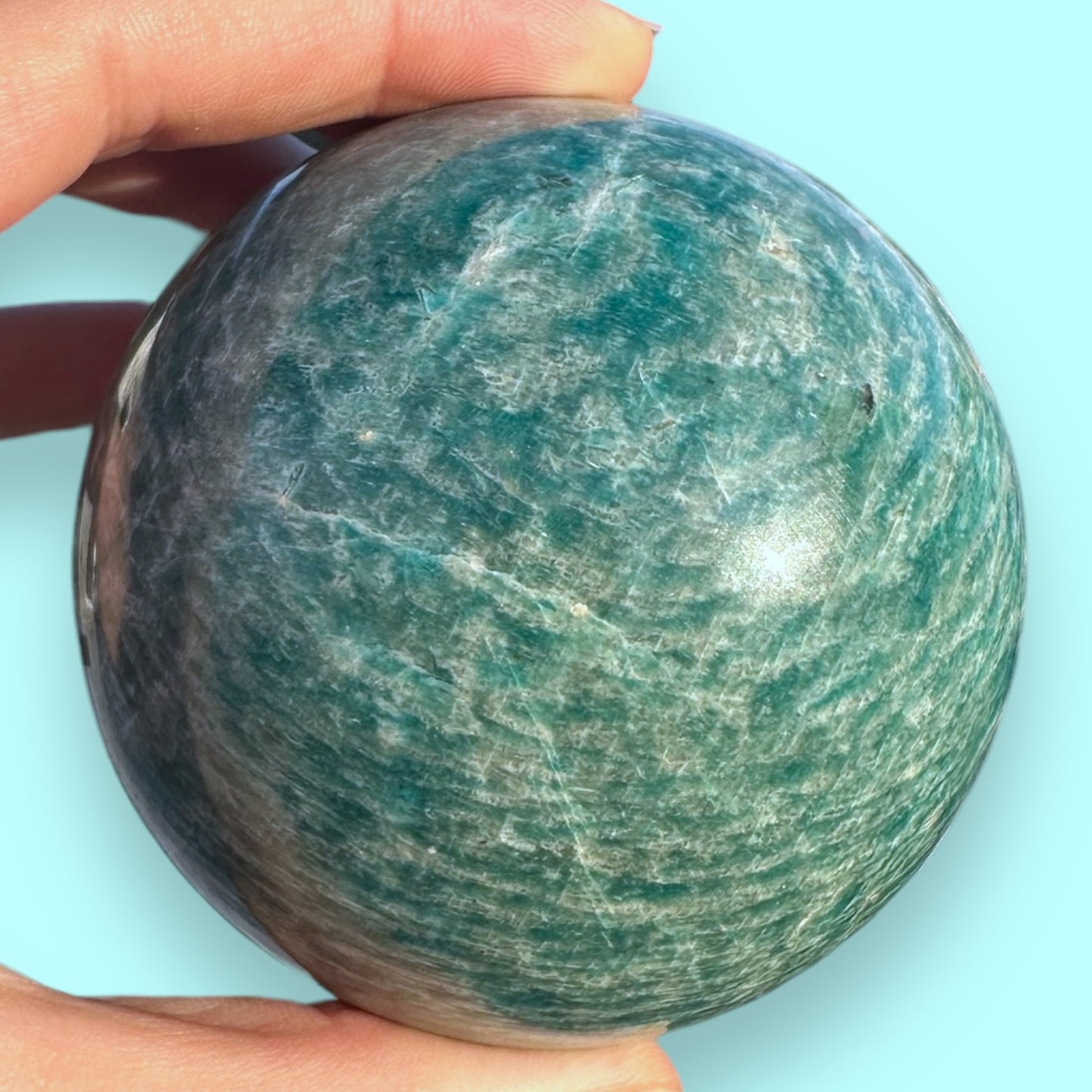 Amazonite Crystal Sphere - 75mm