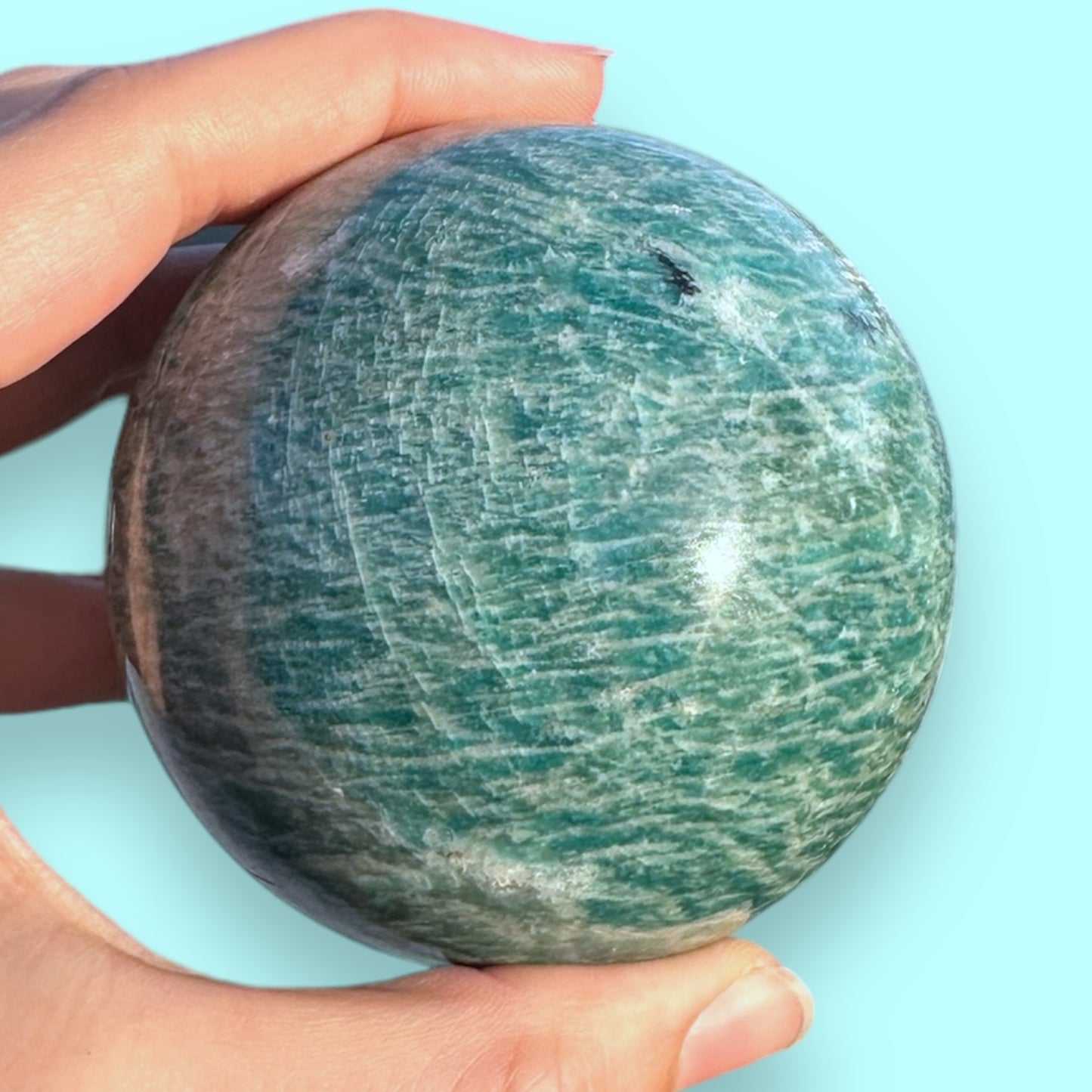 Amazonite Crystal Sphere - 75mm