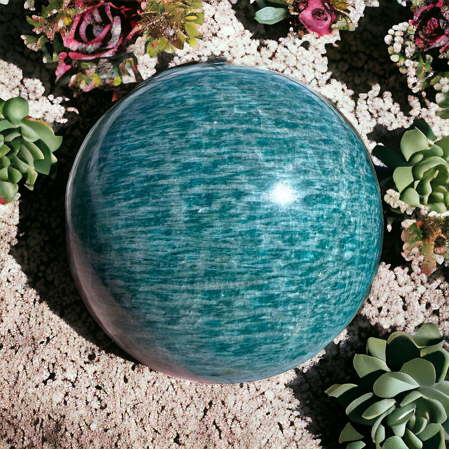 Amazonite Crystal Sphere - 75mm