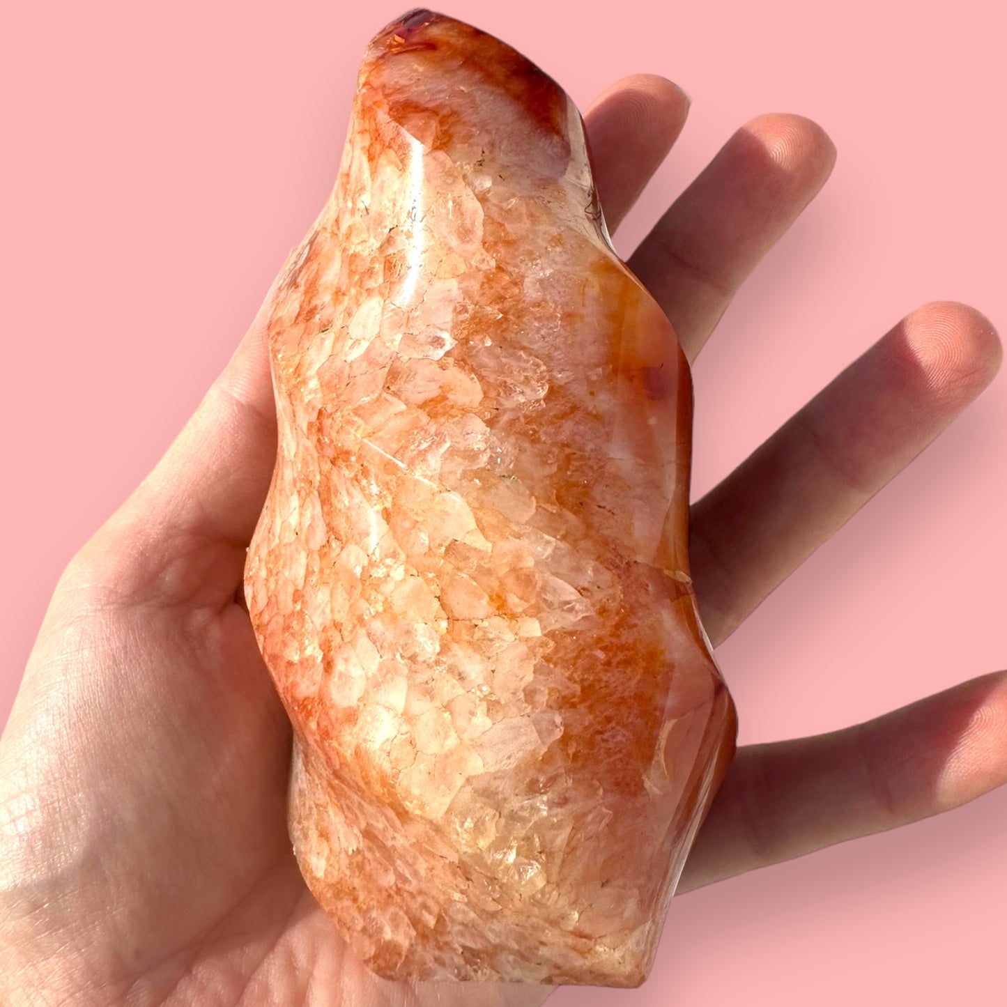 Carnelian Agate Flame Crystal