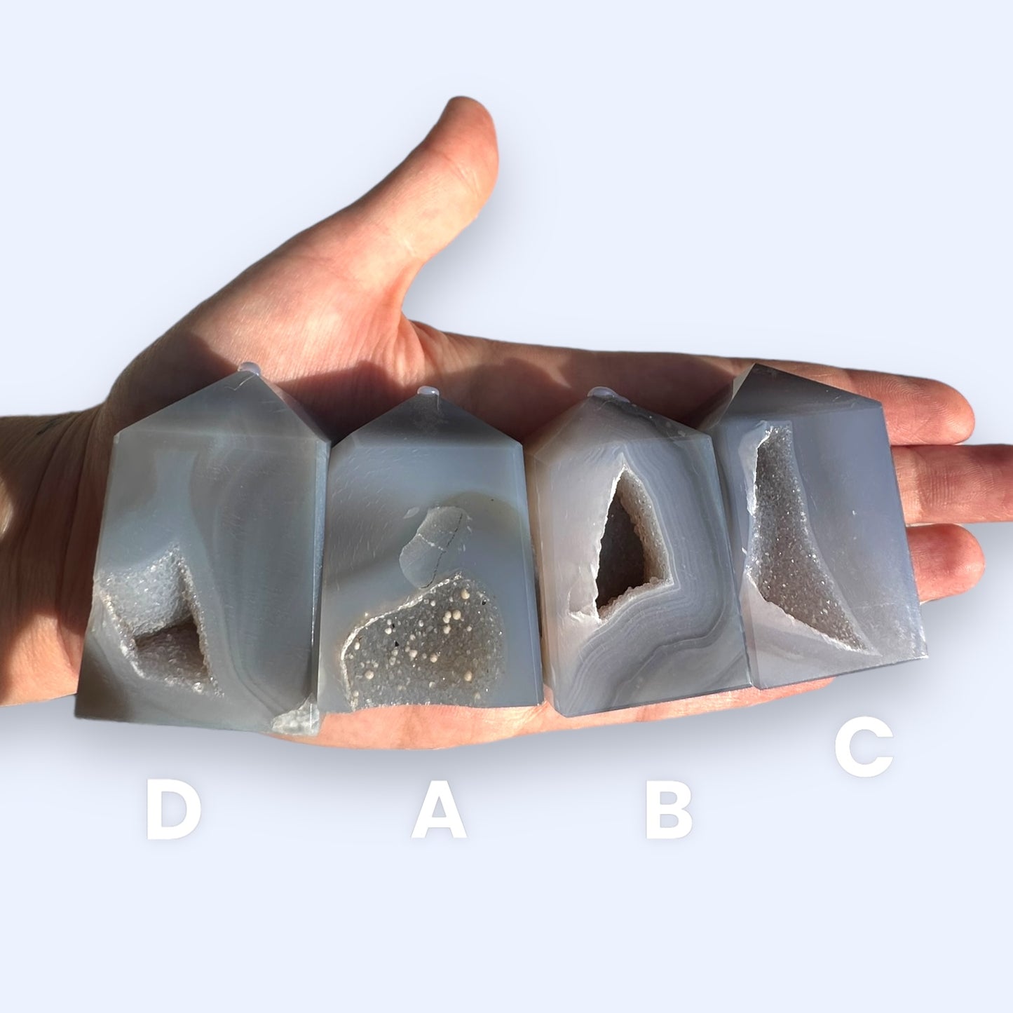 Druzy Agate Crystal Tower