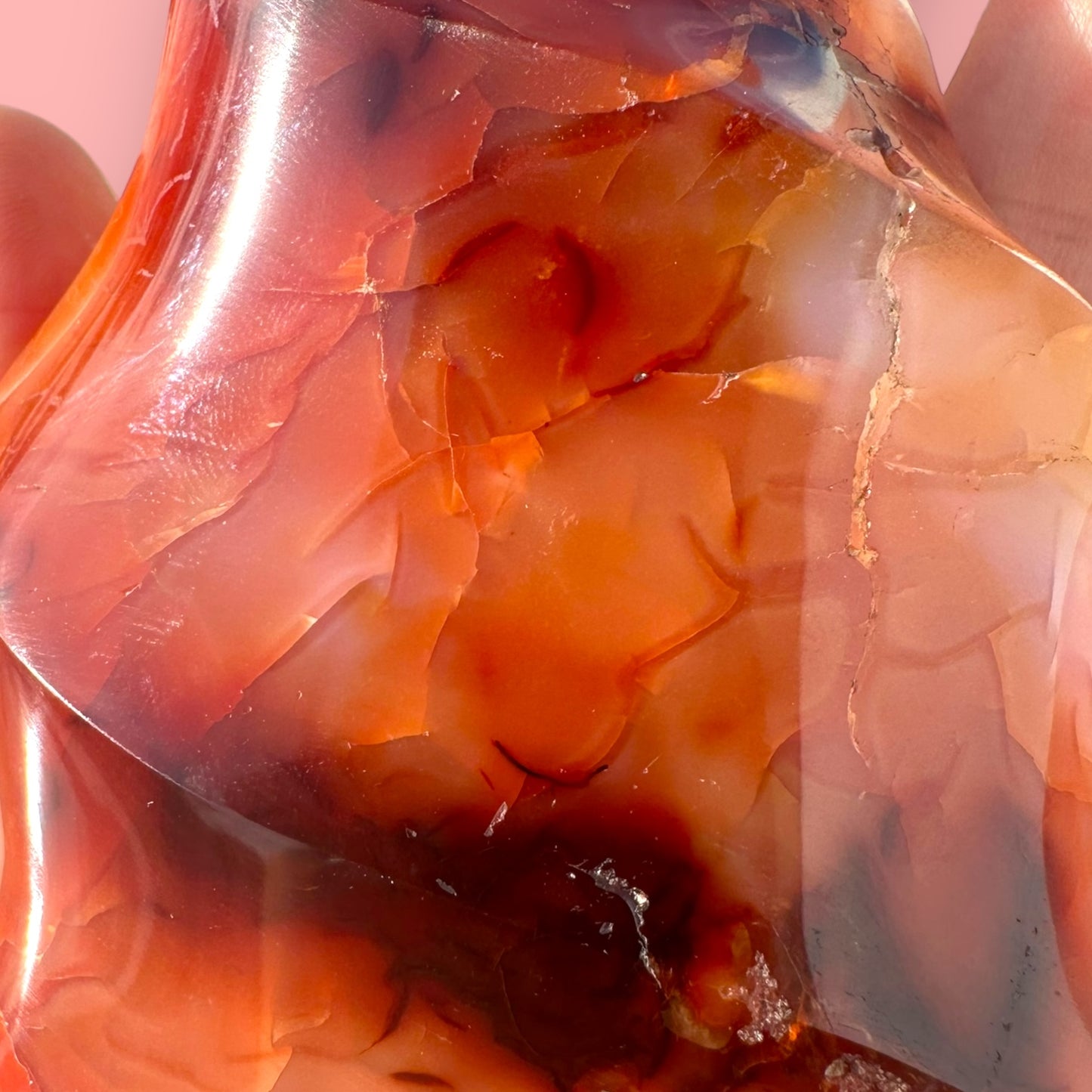 Carnelian Agate Flame Crystal