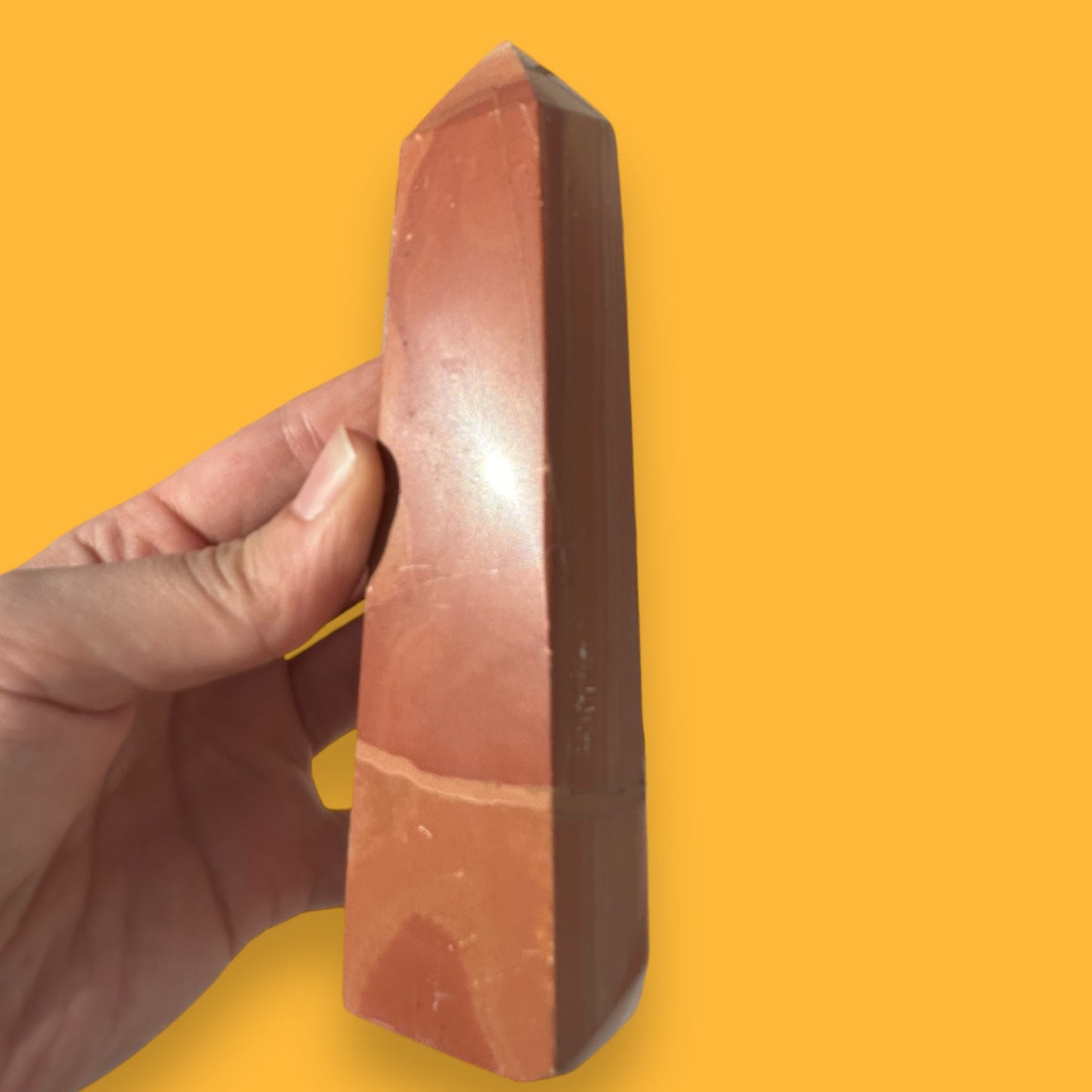 Red Woodgrain Jasper Tower