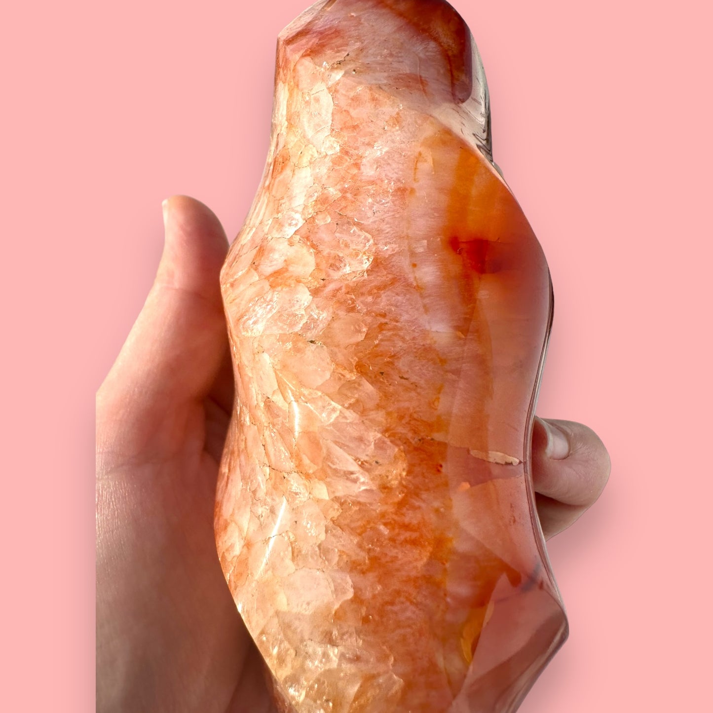 Carnelian Agate Flame Crystal
