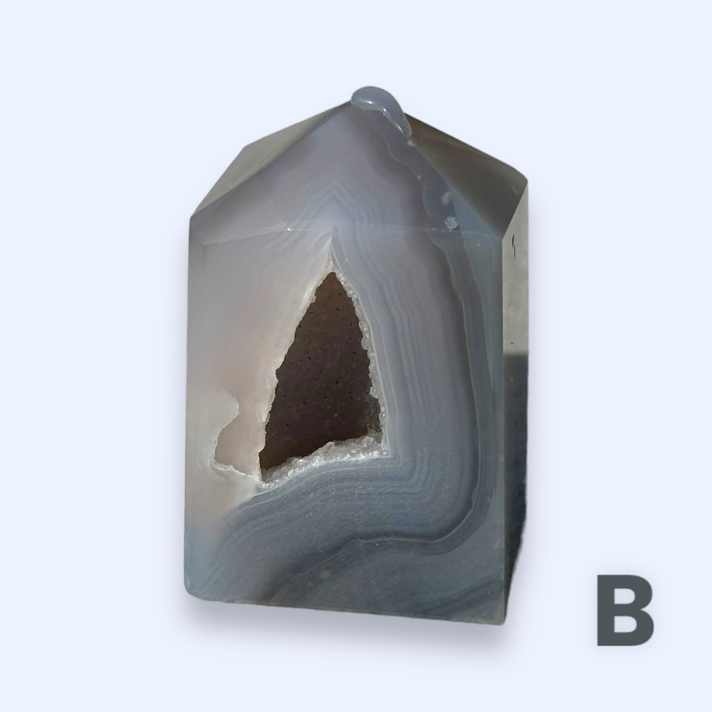 Druzy Agate Crystal Tower