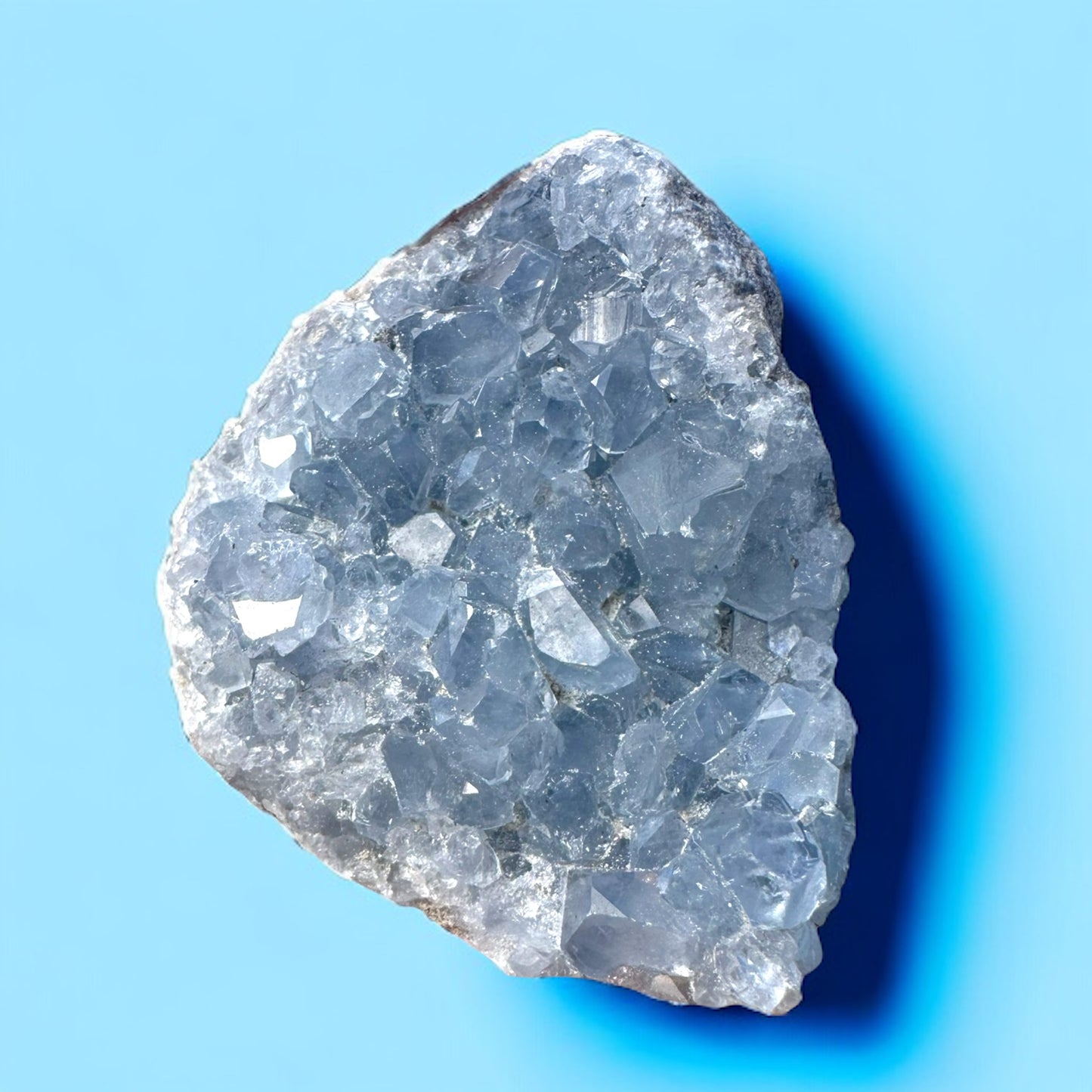 Celestite Palm Stone