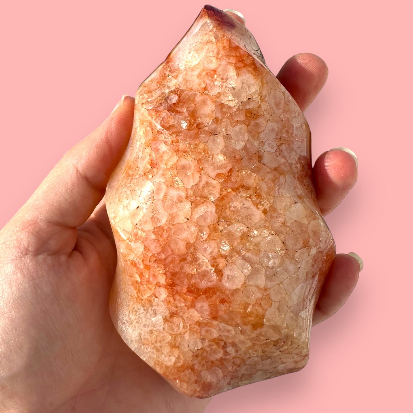 Carnelian Agate Flame Crystal
