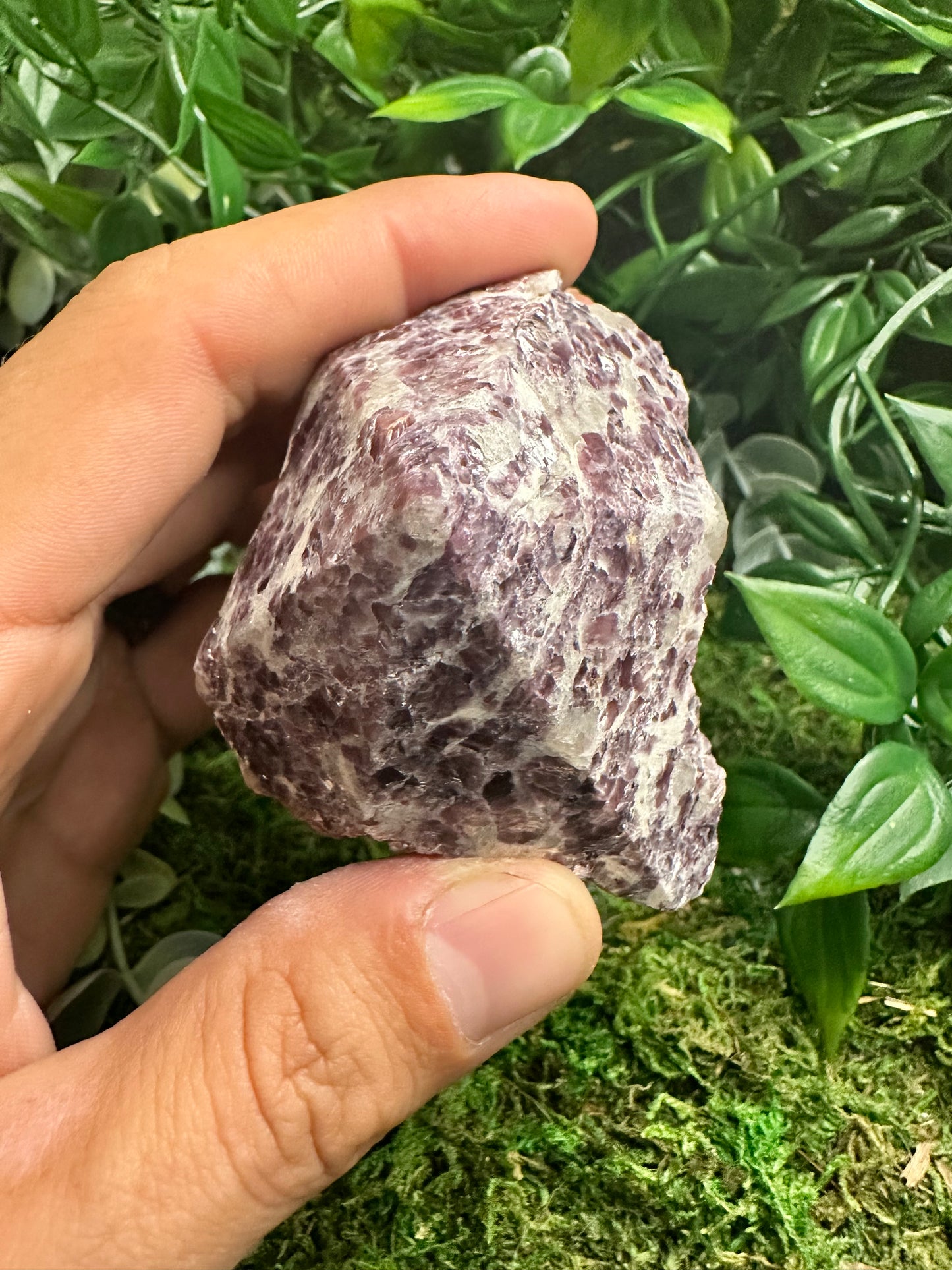 Beautiful Lepidolite Polished Point - Natural Base