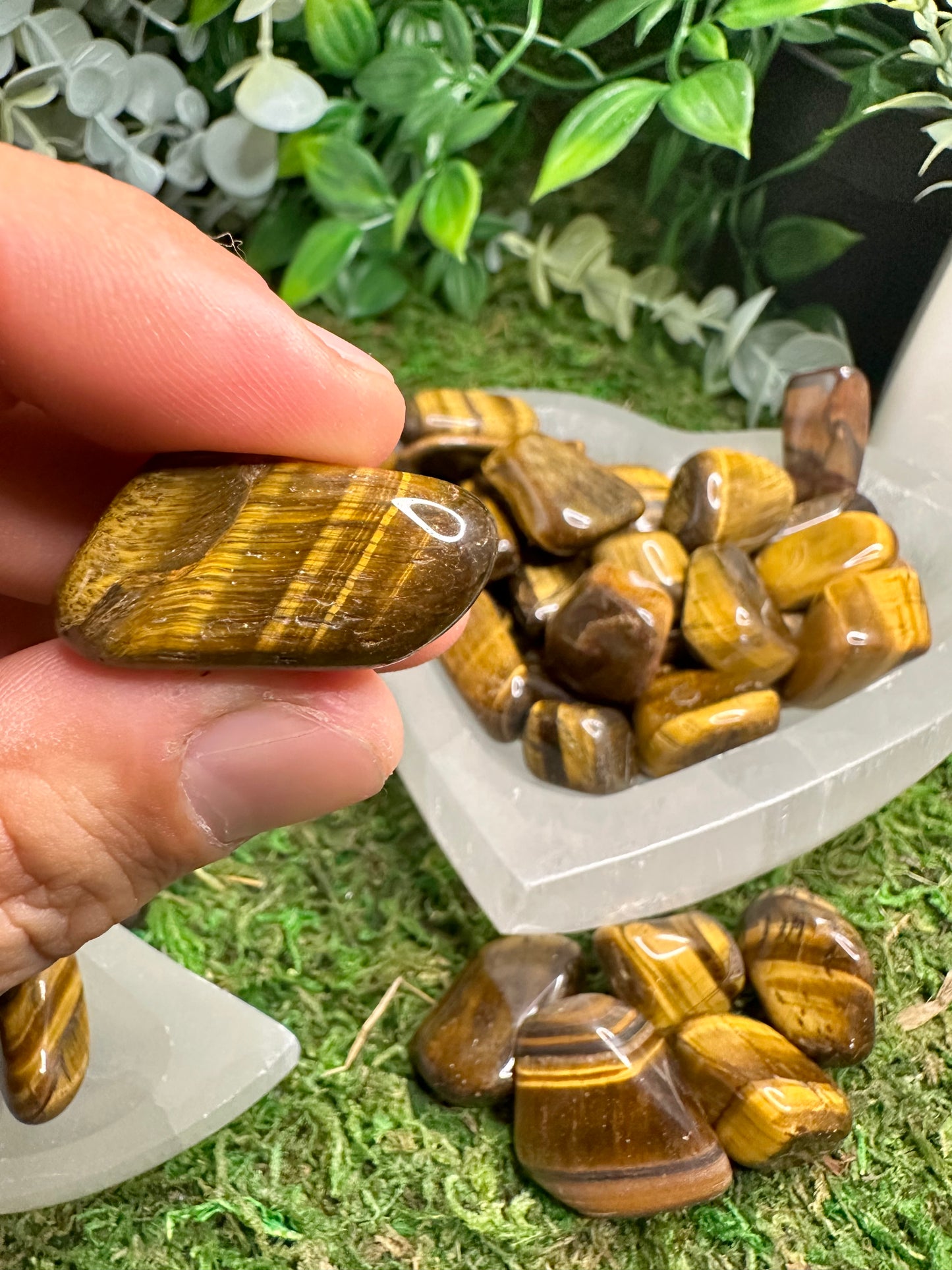 Tigers Eye Tumbled Stone